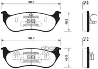 Sp1445sns_=Gdb4132=628 40! Колодки Дисковые З Ford Explorer 4.0 V6 98> Sangsin brake арт. SP1445