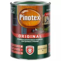 Pinotex Original, кроющая противогрибковая пропитка для защиты древесины с воском,база BW,0,9 л