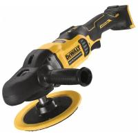 DeWalt DCM849N SOLO Полировальная машина аккум. короб.(18В, 180мм, 5000 об/мин, 1.5кг)