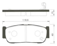 [583023Eu00] колодки дисковые з. для ssangyong action 05 /kyron 05 /rodius 04 2.7 Sangsin SP1173