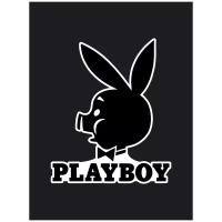 Наклейка на авто Playboy Пятачок 20x16 см