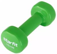 Гантель виниловая STARFIT Core DB-101 1,5 кг, зеленый