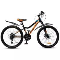 Подростковый велосипед 24' HORST Joker черный/оранжевый/голубой