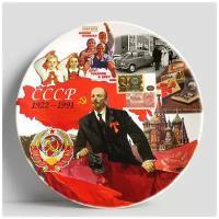 Декоративная тарелка -СССР- Коллаж, 20 см