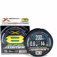 Плетёный шнур Ygk X-Braid Super Jigman X8 200м. 0.128мм. Multicolor