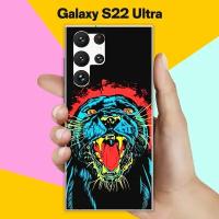 Силиконовый чехол на Samsung Galaxy S22 Ultra Пума / для Самсунг Галакси С22 Ультра