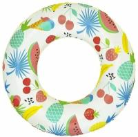 Круг надувной для плавания Тропики, диаметр 61 см, от 3-6 лет, цвета, 36014 Bestway