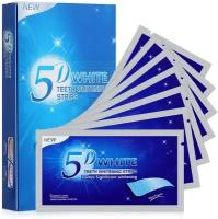 Отбеливающие полоски для зубов 5D WHITE Gel, 7 пар, курс на 1 неделю