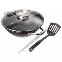 Казан чугунный Satoshi Kitchenware 808030, черный, 3.6 л