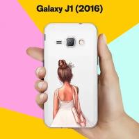 Силиконовый чехол на Samsung Galaxy J1 (2016) Балерина / для Самсунг Галакси Джей 1 (2016)