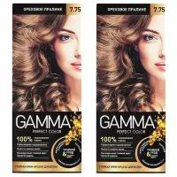 SVOBODA GAMMA PERFECT COLOR Стойкая крем-краска тон 7.75 ореховое пралине (2 шт в наборе)