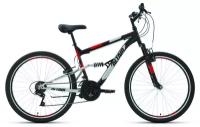 Велосипед ALTAIR MTB FS 26 1.0 (рост 18" 18ск 2020-2021, черный/красный