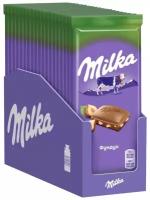 Milka молочный шоколад Милка с дробленым Фундуком, 20 шт по 85 г