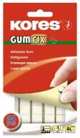 Клейкая лента (скотч) монтажные квадраты Kores Gum Fix (6 полосок по 14 штук) 84шт. (31600)