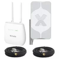Tenda 4g680 V2 4G LTE Wi- Fi роутер под СИМ- карту с Уличной MIMO антенной до 18dBi кабель 10 м 004294