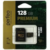 Карта памяти 128GB MicroSDXC Perfeo с адаптером