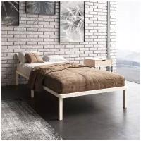 Кровать односпальная, 100х200 см, Hansales, Light Sleep, деревянная, из массива березы