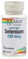 Капсулы Solaray Selenium (yeast-free), 70 г, 200 мкг, 90 шт