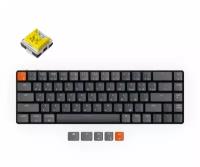 Беспроводная механическая ультратонкая клавиатура Keychron K7 русская раскладка, 68 клавиши, RGB подсветка, Banana Switch