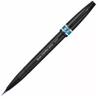 Ручка-кисть Pentel "Brush Sign Pen Artist", линия письма 0,5-5 мм, голубая (SESF30C-S)
