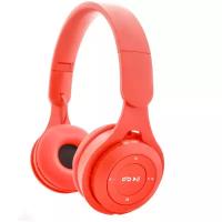 Беспроводные наушники TurboSky WH-02 RED. Bluetooth гарнитура TurboSky WH-02, накладные наушники красные