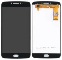 Дисплей (экран) в сборе с тачскрином для Motorola Moto E4 Plus черный / 1280x720