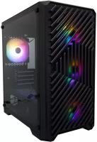 Корпус 1STPLAYER TRILOBITE T5 Black, mATX, без БП, черный (T5-BK-4F1)