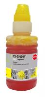 Чернила CACTUS (CS-GI490Y) для СНПЧ CANON Pixma G1400/G2400/G3400, желтые, 0,1 л