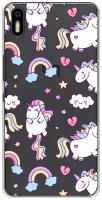 Силиконовый чехол Sweet unicorns dreams на BQ Aquaris X5 / BQ Акварис X5