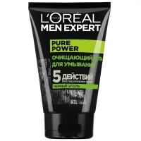 L'OREAL Гель для умывания Men Expert Pure Power "Черный Уголь" очищающий, 100 мл