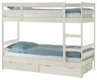 Кровать двухъярусная Боровичи-Мебель Пирус с ящиками выбеленная береза 197х86.5х155 см