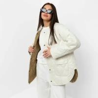 Куртка стеганая MIST Oversize размер 50, цвет молочный