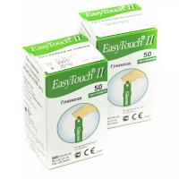 Тест-полоски EasyTouch глюкоза №50 x 2 + Глюкометр EasyTouch G в подарок EasyTouch