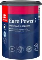 Краска моющаяся Tikkurila Euro Power 7 база А белая 0,9 л