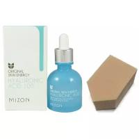 MIZON HYALURONIC ACID Сыворотка для лица с гиалуроновой кислотой, 30мл + спонж