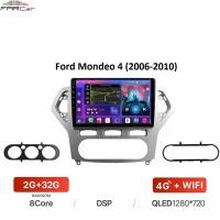 Штатная магнитола FarCar для Ford Mondeo 4 (2006-2010) на Android 10 (2gb/32gb/WiFi/BT/GPS/DSP/QLED/4G)