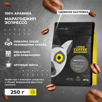 Свежеобжаренный кофе в зернах Марагоджип Никарагуа Эспрессо Lemur Coffee Roasters, 250 г