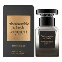 Abercrombie & Fitch Мужской Authentic Night Man Туалетная вода (edt) 30мл