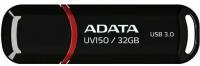 Накопитель USB flash ADATA Накопитель USB flash 32ГБ ADATA FlashDrive UV150 AUV150-32G-RBK, черный (USB3.2) (ret)