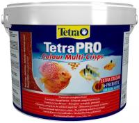 Корм TetraPro Colour для рыб, чипсы для окраса, 10 л