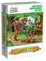 Нескучные игры Фигурный деревянный пазл "Робин Гуд" (60 деталей)