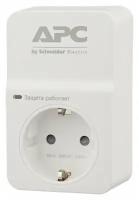 Сетевой фильтр APC Essential SurgeArrest PM1WU2-RS, 1 розетка, белый, USB на 2 порта