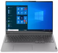 16.0" Ноутбук Lenovo ThinkBook 16+ 2560x1600, AMD Ryzen 7 6800H 3.2 ГГц, RAM 16 ГБ, SSD 512 ГБ, AMD Radeon 680M, Windows 11, серый, англ. раскладка