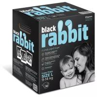 Black Rabbit подгузники L, 9-14 кг, 32 шт., белый