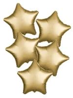 Набор фольгированных шаров 19" LETI звезда, цвет золото, мистик