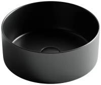 Накладная раковина Ceramica Nova Element CN6032MB 35,8х35,8 чёрный матовый круглая