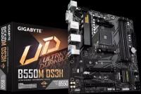 Материнская плата GIGABYTE B550M DS3H, SocketAM4, AMD B550, mATX