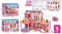 Игровой набор Кукольный домик с мебелью и персонажами, BB003 / 48 х 11 х 38 см