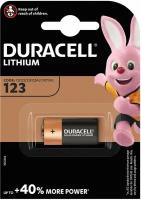 Батарейка Duracell Ultra CR123, Lithium, 1 шт в блистере, 3 В (75058646)