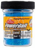 Форелевая паста BERKLEY PowerBait Natural SCENT 50 гр (цв. Pure Neon Blue) / Паста Беркли / Всесезонная / Свежая партия / Производство США